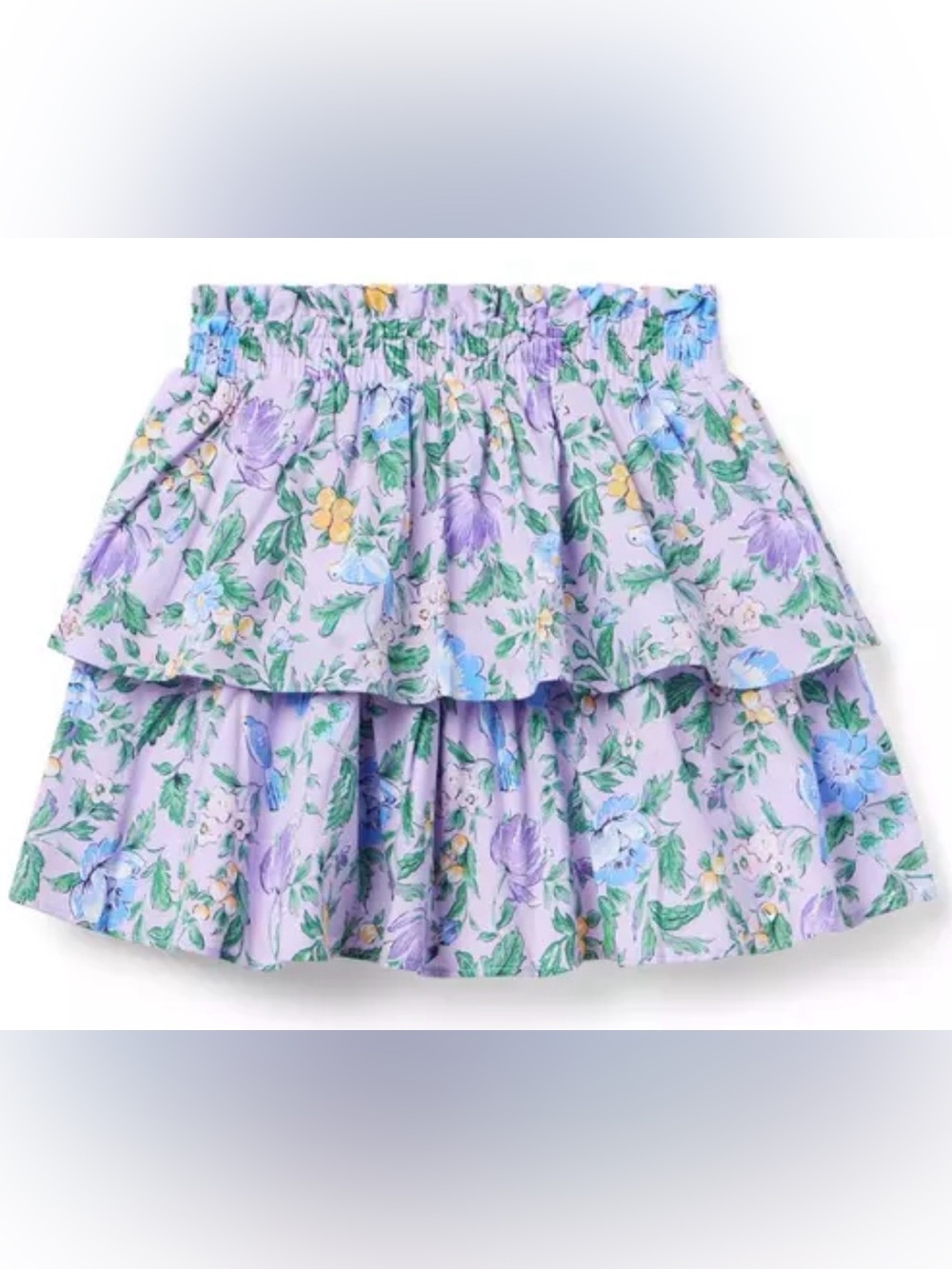 Janie and Jack Lavender Floral Tiered Skirt size 10 NWT